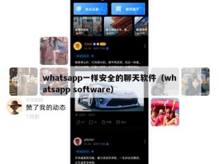 whatsapp一样安全的聊天软件（whatsapp software）