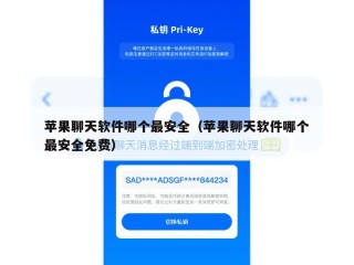 苹果聊天软件哪个最安全（苹果聊天软件哪个最安全免费）