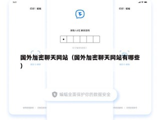 国外加密聊天网站（国外加密聊天网站有哪些）