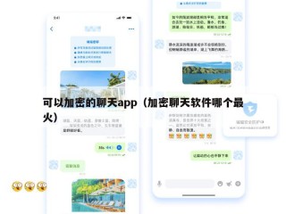 可以加密的聊天app（加密聊天软件哪个最火）