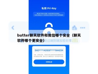 butter聊天软件和微信哪个安全（聊天软件哪个更安全）