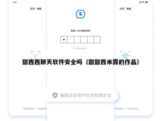 甜西西聊天软件安全吗（甜甜西米露的作品）