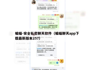 蝙蝠-安全私密聊天软件（蝙蝠聊天app下载最新版本257）