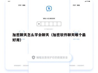 加密聊天怎么学会聊天（加密软件聊天哪个最好用）