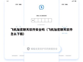 飞机加密聊天软件安全吗（飞机加密聊天软件怎么下载）