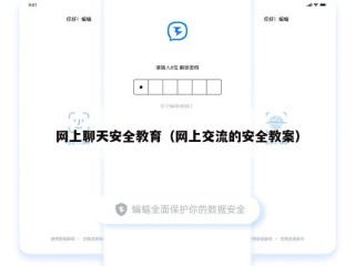 网上聊天安全教育（网上交流的安全教案）