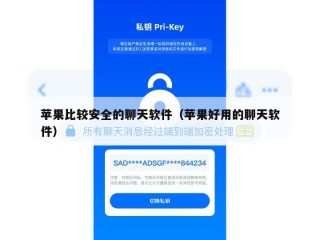 苹果比较安全的聊天软件（苹果好用的聊天软件）