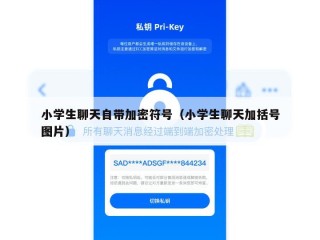 小学生聊天自带加密符号（小学生聊天加括号图片）
