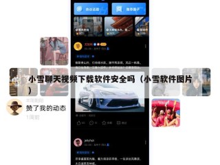 小雪聊天视频下载软件安全吗（小雪软件图片）