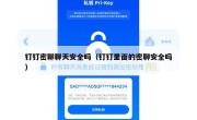 钉钉密聊聊天安全吗（钉钉里面的密聊安全吗）