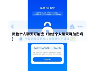 微信个人聊天可加密（微信个人聊天可加密吗）