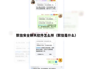 默信安全聊天软件怎么样（默信是什么）