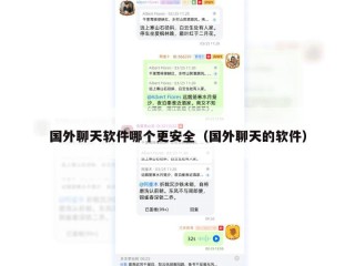 国外聊天软件哪个更安全（国外聊天的软件）
