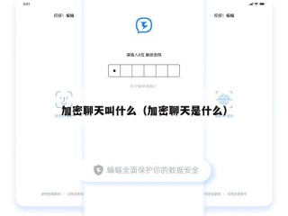 加密聊天叫什么（加密聊天是什么）