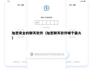 加密安全的聊天软件（加密聊天软件哪个最火）