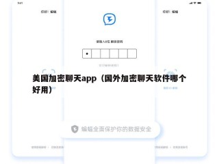 美国加密聊天app（国外加密聊天软件哪个好用）