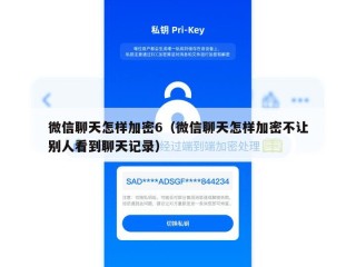 微信聊天怎样加密6（微信聊天怎样加密不让别人看到聊天记录）