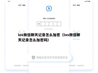 ios微信聊天记录怎么加密（ios微信聊天记录怎么加密码）
