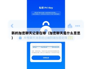 新的加密聊天记录在哪（加密聊天是什么意思）