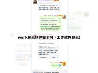 work聊天软件安全吗（工作软件聊天）