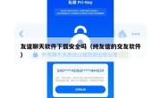 友谊聊天软件下载安全吗（纯友谊的交友软件）