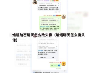 蝙蝠加密聊天怎么改头像（蝙蝠聊天怎么换头像）