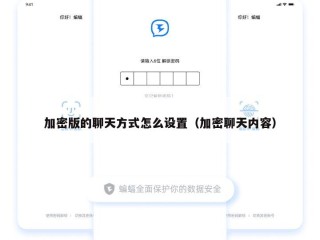 加密版的聊天方式怎么设置（加密聊天内容）