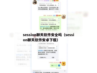 session聊天软件安全吗（session聊天软件安卓下载）