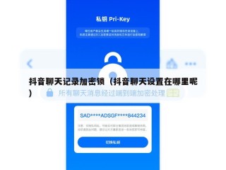 抖音聊天记录加密锁（抖音聊天设置在哪里呢）