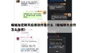 蝙蝠加密聊天应用软件是什么（蝙蝠聊天软件怎么加密）