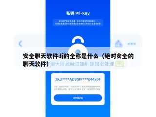 安全聊天软件dj的全称是什么（绝对安全的聊天软件）