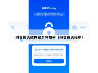 网页聊天软件安全吗知乎（网页聊天程序）
