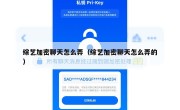 综艺加密聊天怎么弄（综艺加密聊天怎么弄的）