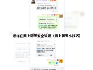 怎样在网上聊天安全知识（网上聊天小技巧）