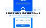 黑客聊天安全吗知乎（和黑客聊天会不会被黑）