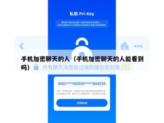 手机加密聊天的人（手机加密聊天的人能看到吗）
