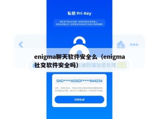 enigma聊天软件安全么（enigma社交软件安全吗）
