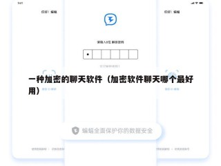 一种加密的聊天软件（加密软件聊天哪个最好用）
