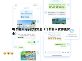 哪个聊天app比较安全（什么聊天软件更安全）