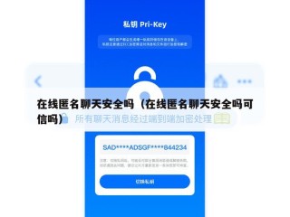 在线匿名聊天安全吗（在线匿名聊天安全吗可信吗）