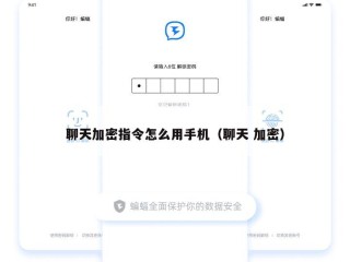 聊天加密指令怎么用手机（聊天 加密）