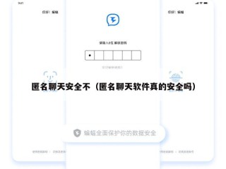 匿名聊天安全不（匿名聊天软件真的安全吗）