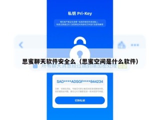 思蜜聊天软件安全么（思蜜空间是什么软件）