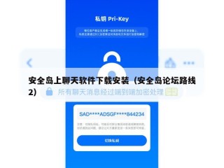 安全岛上聊天软件下载安装（安全岛论坛路线2）