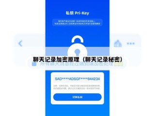 聊天记录加密原理（聊天记录秘密）