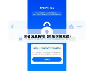 匿名消息传输（匿名信息发送）