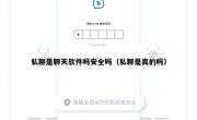 私聊是聊天软件吗安全吗（私聊是真的吗）