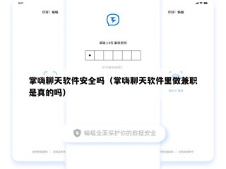 掌嗨聊天软件安全吗（掌嗨聊天软件里做兼职是真的吗）