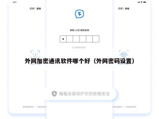 外网加密通讯软件哪个好（外网密码设置）