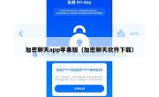 加密聊天app苹果版（加密聊天软件下载）